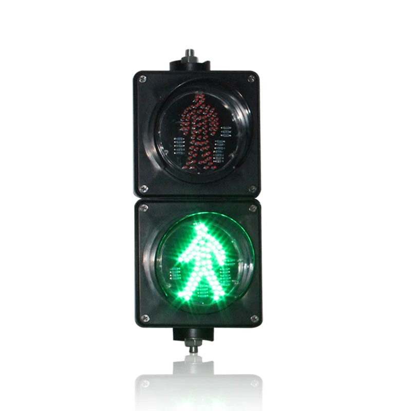 DC12V Mini school teaching 100mm PC pedestrian led traffic light