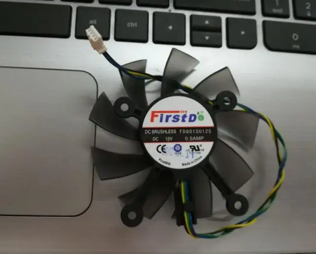 Wholesale: HD6770 FD8015U12S 12V 0.5AMP diameter 75mm hole distance 43mm 4 wire graphics fan