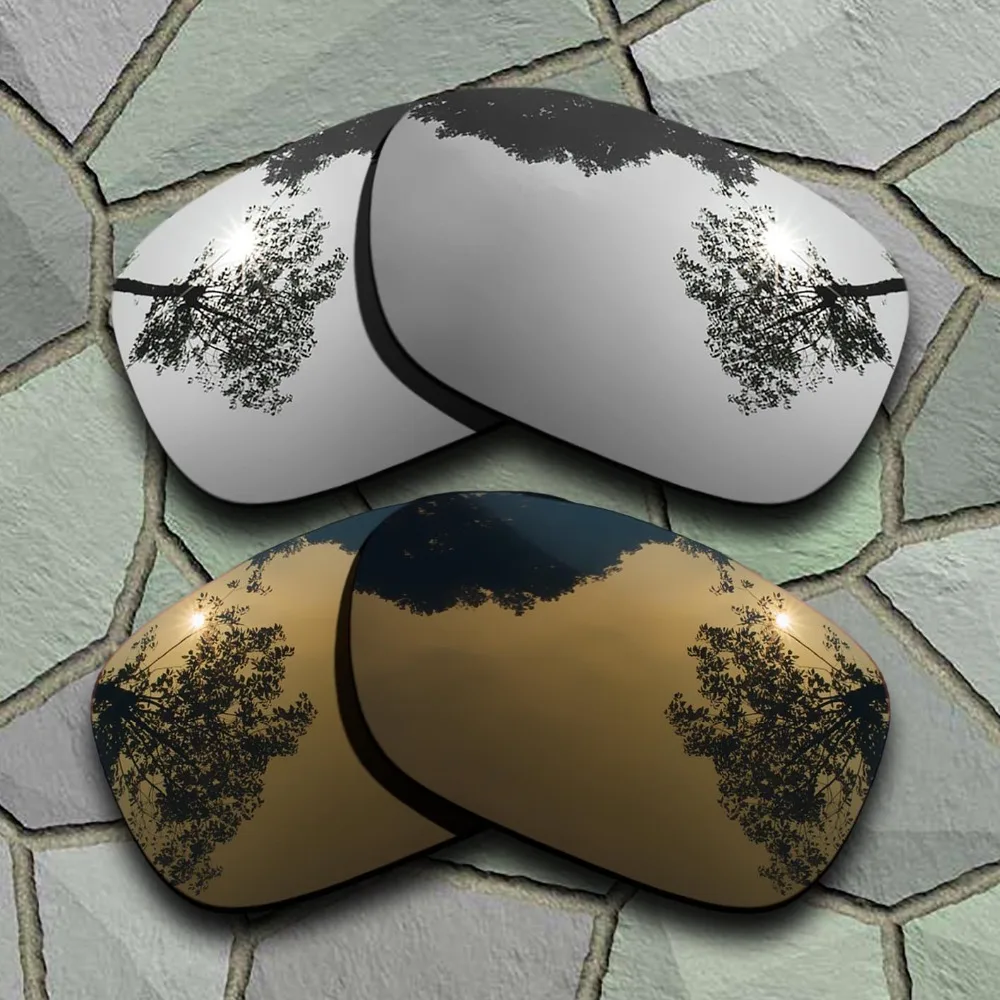 

Chrome&Bronze Copper Sunglasses Polarized Replacement Lenses for Oakley Twoface