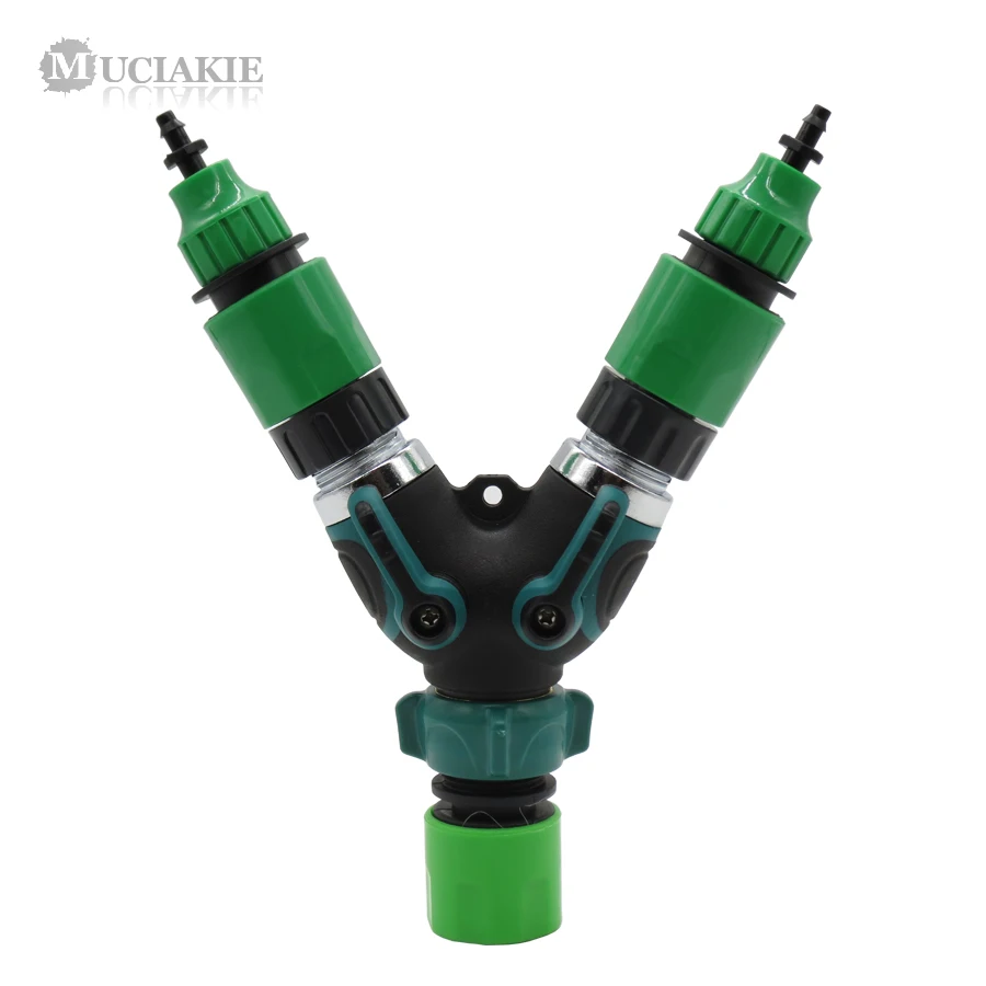 

MUCIAKIE 1PC Water Kits of 3/4" Male Thread Valve Switch with 4mm 8mm Hose Coupling Adapter Garden Irrigation tool Connector