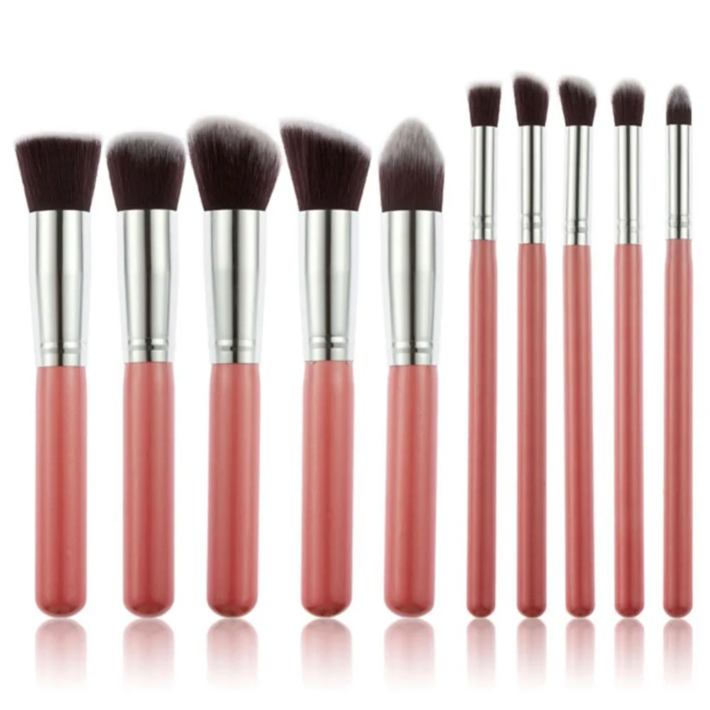 Contour Brush 10 Pcs Superior Professional Soft Cosmetics Make Up Brush Set Woman's Kabuki Brushes blush Brushes Maquiagem