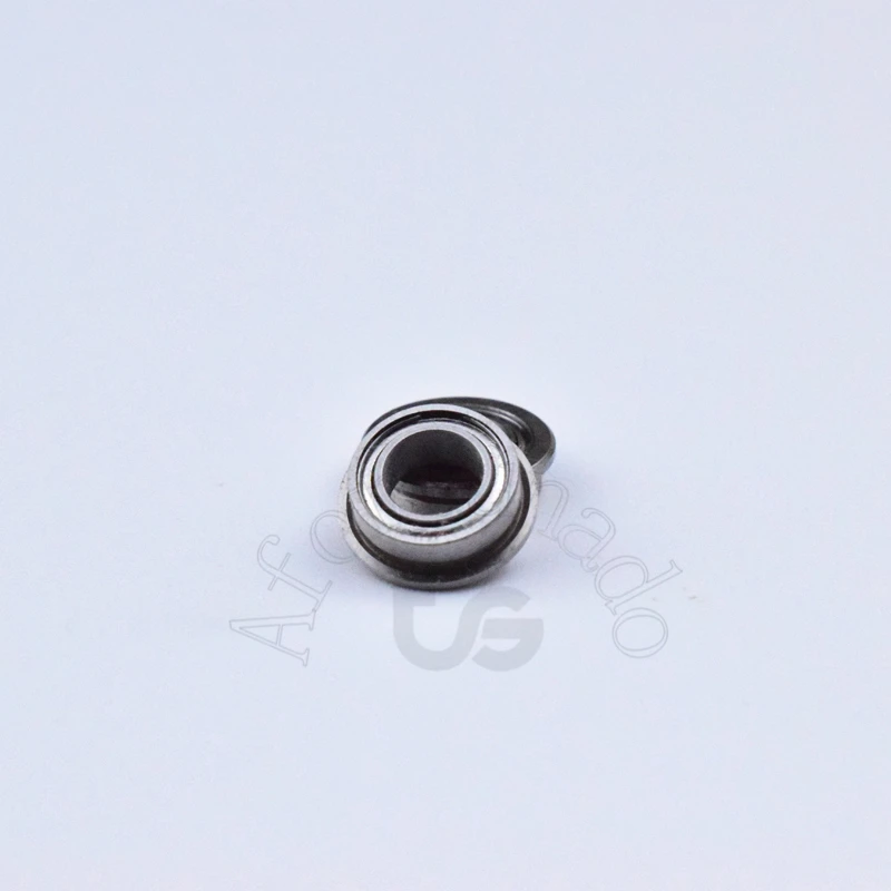 Flange Bearings 10pcs MF74ZZ 4*7(8.2)*2.5(mm) chrome steel Metal Sealed High speed Mechanical equipment parts
