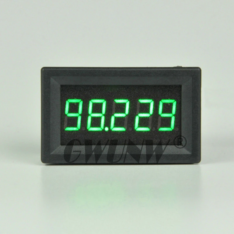 GWUNW BY536V DC 0-99.999V(100V,200.00V,300V,500.00V) Voltage Tester Meter digital voltmeter 5 bit high precision 0.36 inch