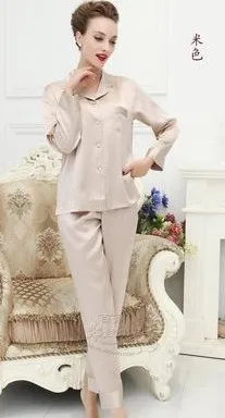 

100% mulberry silk couple household to take heavy silk pajama super-large size M - XXXXL women