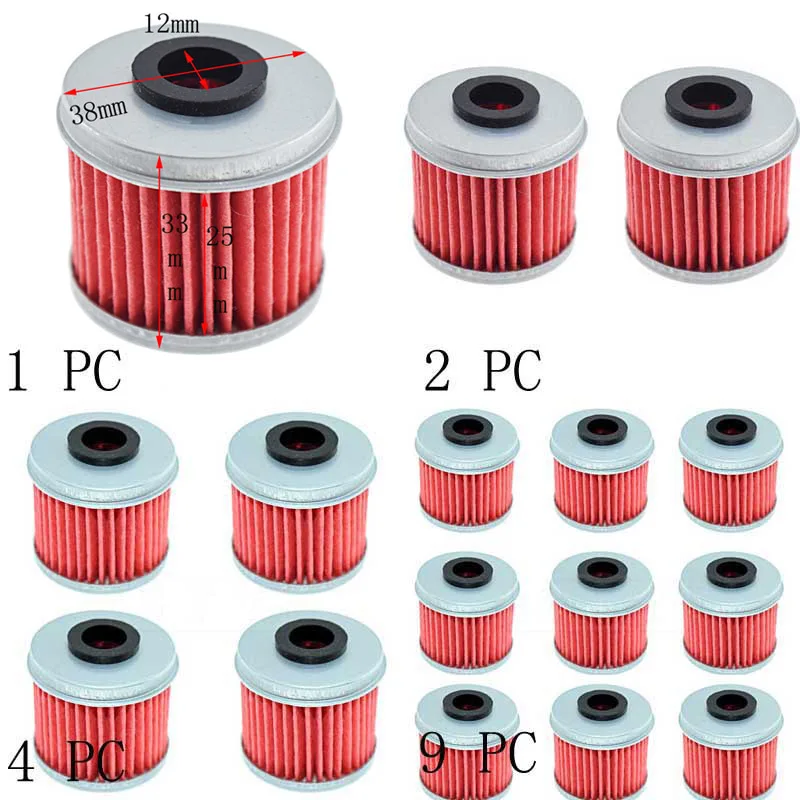 For Honda CBF125 VT125 XL125 CBF250 TRX350 TRX400 TRX420 TRX450 TRX500 SXS500 Motorcycle Oil Filter