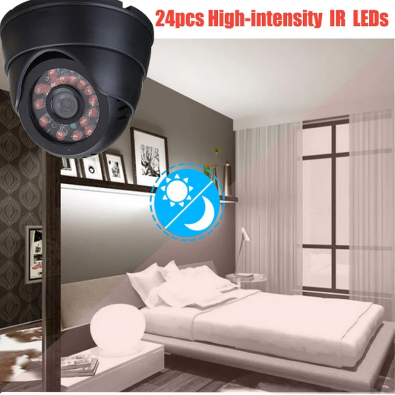 Home Security DVR Dome USB Camera 1G-32G TF Card Slot Support Loop Recording Day Night Vision View Mini recorder