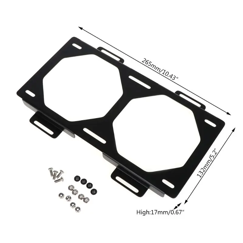 Fan Bracket 240 Radiator Mounting Bracket Water Cooler for 12/14CM Fan Holder External Computer Case Heatsink Gadget Accessories