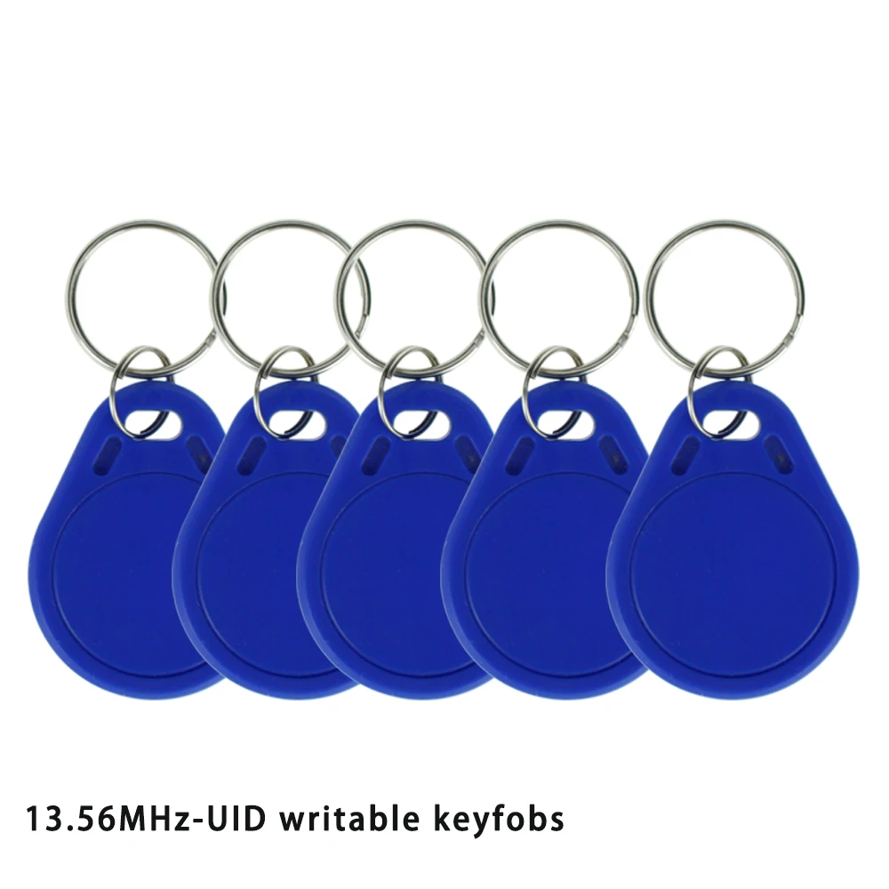 실제 13.56MHz UID 변경 가능 Keyfobs 토큰, MF NFC 태그 재기록 가능 RFID 쓰기 가능 액세스 제어 키 카드 복사/복제