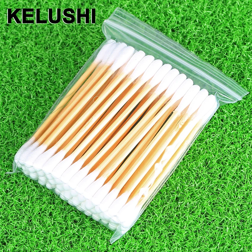 

KELUSHI 24 Small Bag Double Head Health Makeup Cosmetics Clean Cotton Swab Stick Drop Fiber Optic Equipment