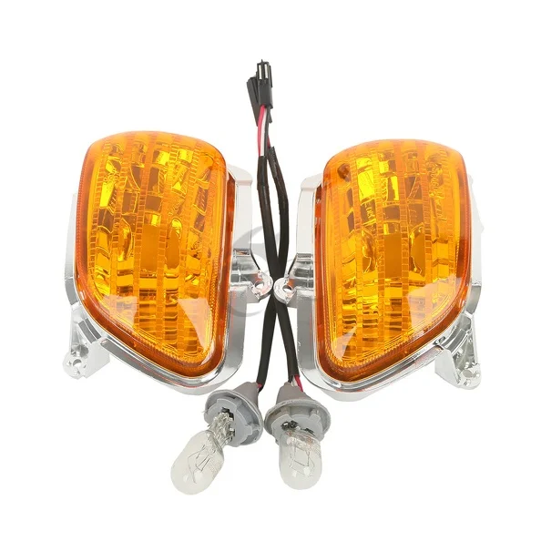 Front Side Turn Signal Lights For Honda Goldwing GL1800 2001-2017 F6B 2013-2015