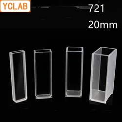 YCLAB 20mm Cuvette 721 Glass Cell Colorimeter Laboratory Chemistry Equipment