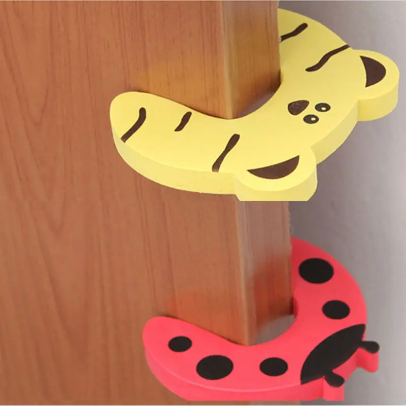 5 PCS/LOT High Quality Baby Care Safety Door Stopper Protecting Product Children Kids Safe Carton Anticollision Baby Protection