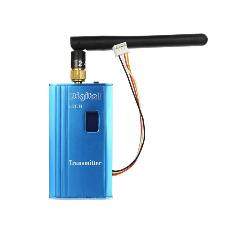 2.4G 1000mW AV Transmitter & Receiver Combo 1W 2.4GHz 12CH CCTV Monitoring Transceiver Video Image Sender for RC Aircraft