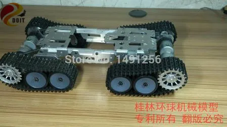 큰! 4 WD 장애물 surmount 탱크 자동차 섀시/높은 토크, 금속 구조, 큰 부하/스마트 탱크 자동차 섀시 diy용