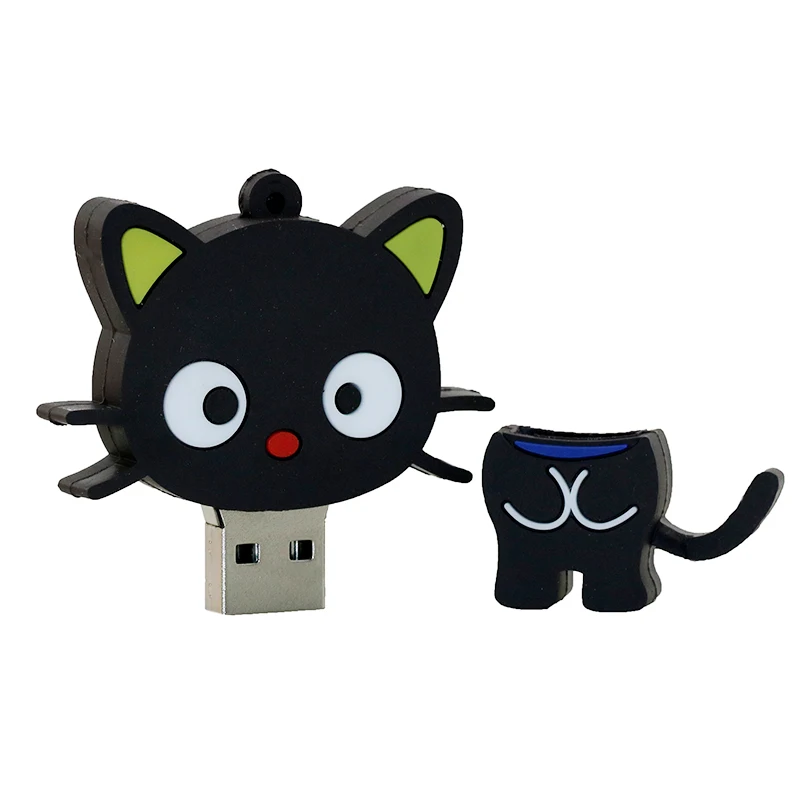 Cute Cartoon Cat Donkey USB Flash Drive Animal Lion Tiger Pig Memory Stick Pendrive USB Stick Pen Drive 32GB 16GB 8GB Flash Card