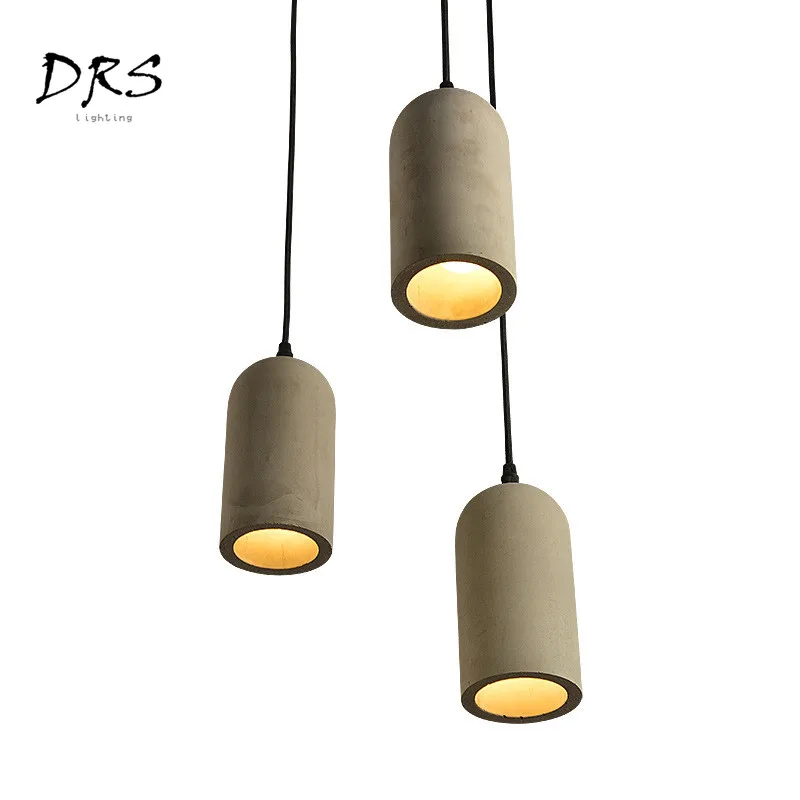 lustre industrial retro americano luminaria suspensa com estilo industrial de concreto para restaurantes bar lojas de roupas iluminacao 01