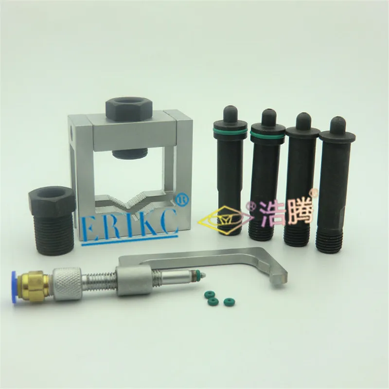 ERIKC Auto Common Rail Injector Clamping Tool Universal Grippers Diesel Oil return Device E1024004 for Bosch series Injectors