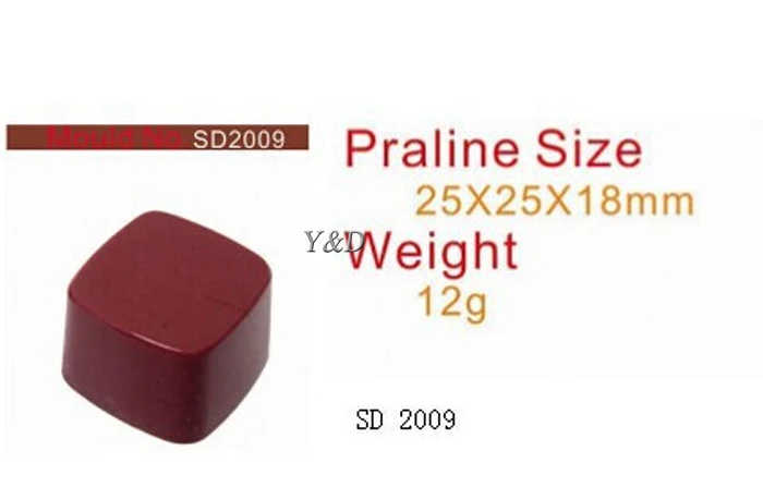 2 pcs per lot Squares Shape Polycarbonate PC Chocolate Modelling Mold