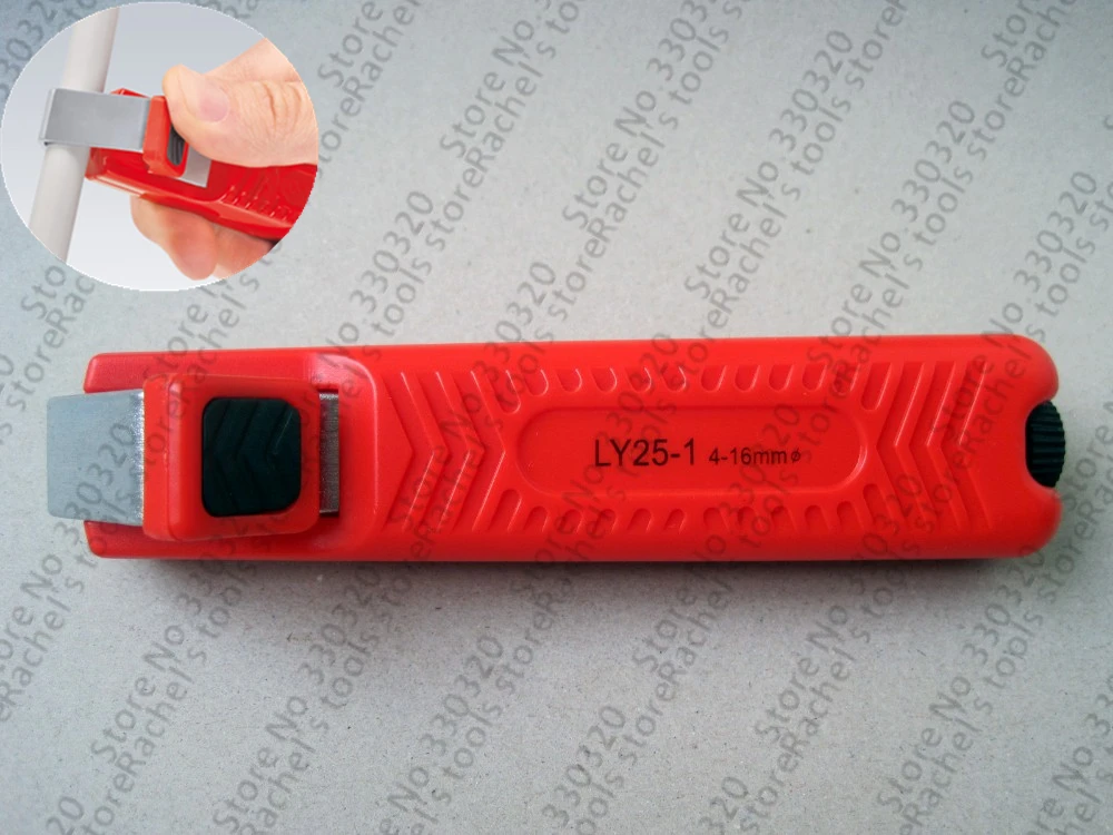 LY25-1 Mini cable knife stripping tool wire stripper for stripping 4-16mm round PVC cable electrician stripper