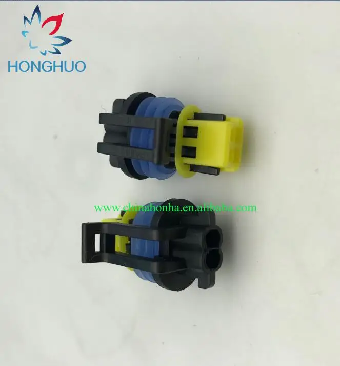 

Free shipping 50/100 pcs/lot 2 PIN/way female automotive connector waterproof auto plug 15336024