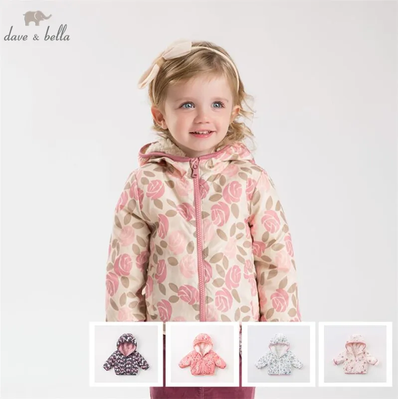 DB4258 davebella girls Multicolor autumn outerwear children coat