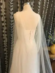 Tulle Cape Veil, 200cm, 250cm, 300cm, 350cm, 400cm, 500cm, Long in White, Off White, Ivory, Black, Champagne