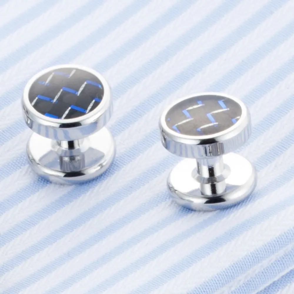 VAGULA Newly 8PCS SET Tuxedo Collar Stud Sleeve Button Uniform Shirt Cuff links Top Luxury Brand Bonito Gemelos V20