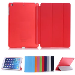 Ultra-delgada Slim Tablet caso iPad mini caso Flip magnético plegable de PVC A1432 A1490 cubierta de cuero para iPad mini 2 mini 3 Caso