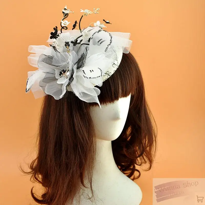 Hair Bands For Women Wedding Hat Veil Girls Hair Accessories flower party headband