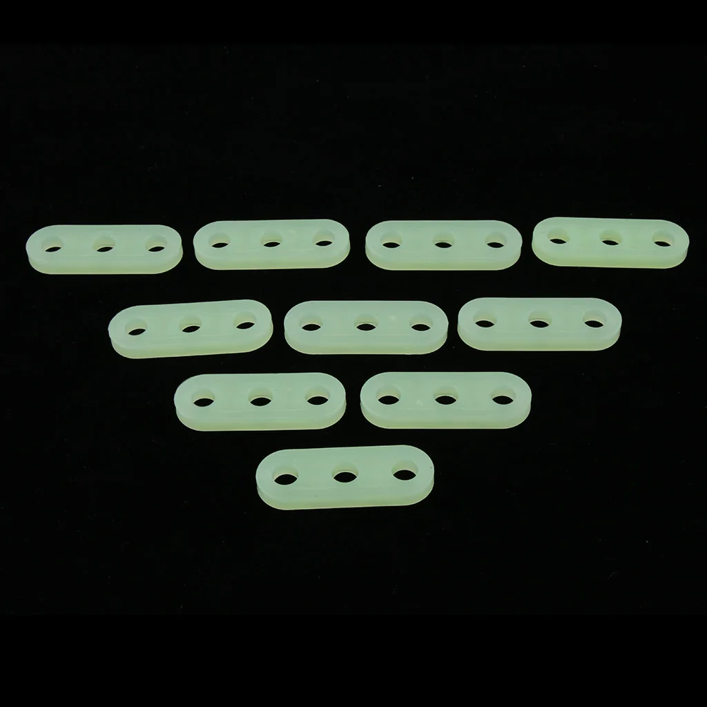 10pcs 5mm Plastic Luminous 3 Hole Camping Tent Cord Rope Adjusters Runners Tent Accessories for Awning Canopy