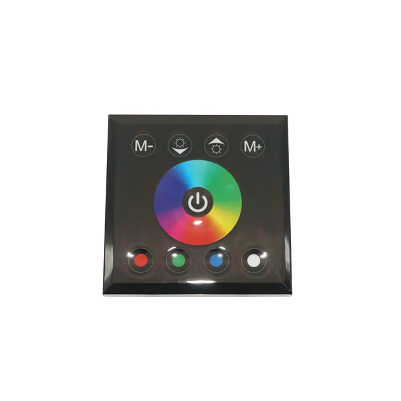 DC12V-24V single color/RGB/RGBW wall mounted Touch Panel Controller glass panel dimmer switch Controller for LED RGB Strips lamp