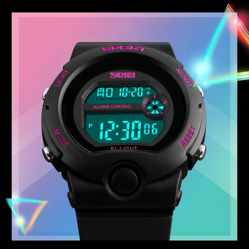 Skmei Women Sport Watches Luxury Brand Female LED Electronic Digital Watch Waterproof Ladies Wristwatch Relogio Feminino 1334