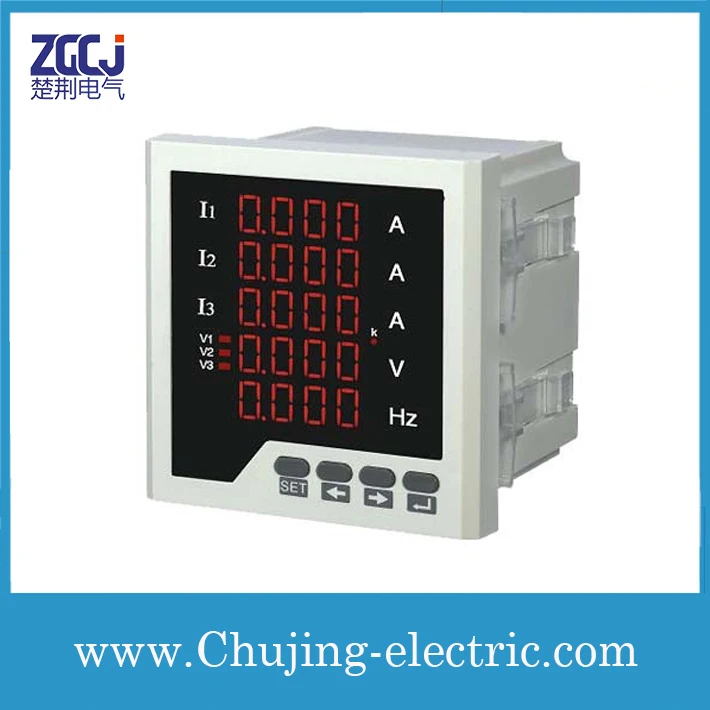 

RS485 communication 3 phase digital Ampere,Voltage,Frequency meter ,LED display 3 phase A,V,Hz monitor, multifunction monitor