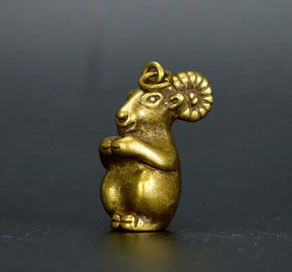 Collection archaize brass sheep small statue