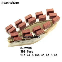 50pcs Square Fuse 2A 250V 392  Plastic T2A LCD TV Power Board Commonly Used 250V Insurance Pipe Slow Fuse T1A 3.15A 4A T5A T6.3A