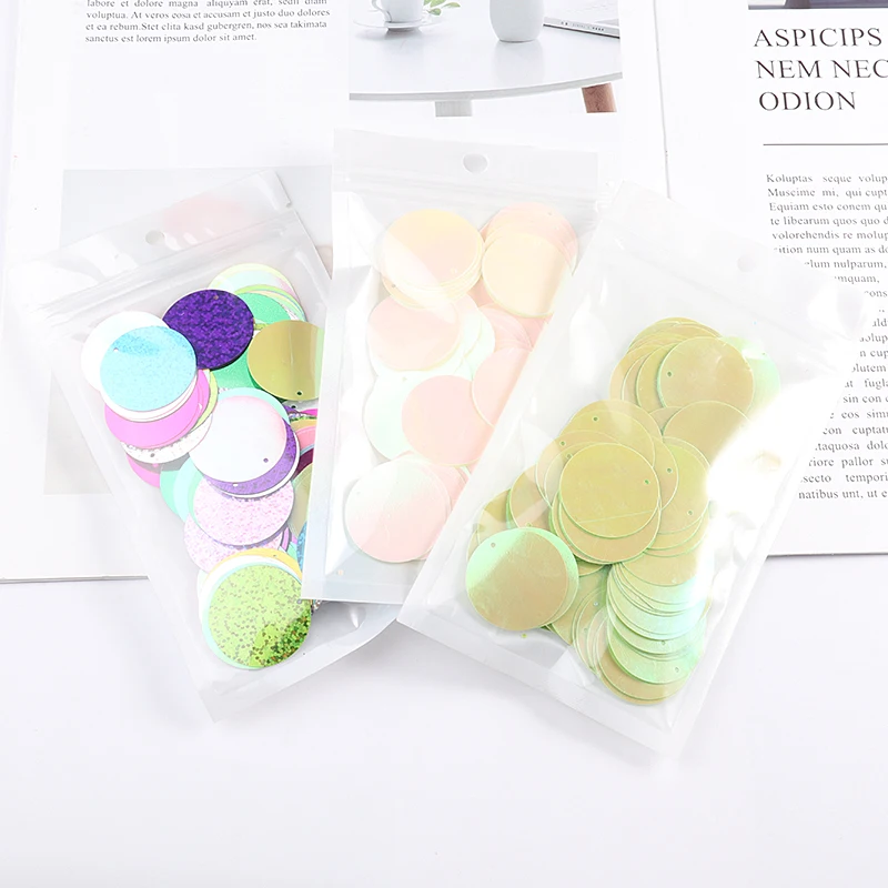 10g/pack 30mmAB Color Flat Round Loose Sequins Paillettes Sewing Wedding Craft,Women Garments Accessories