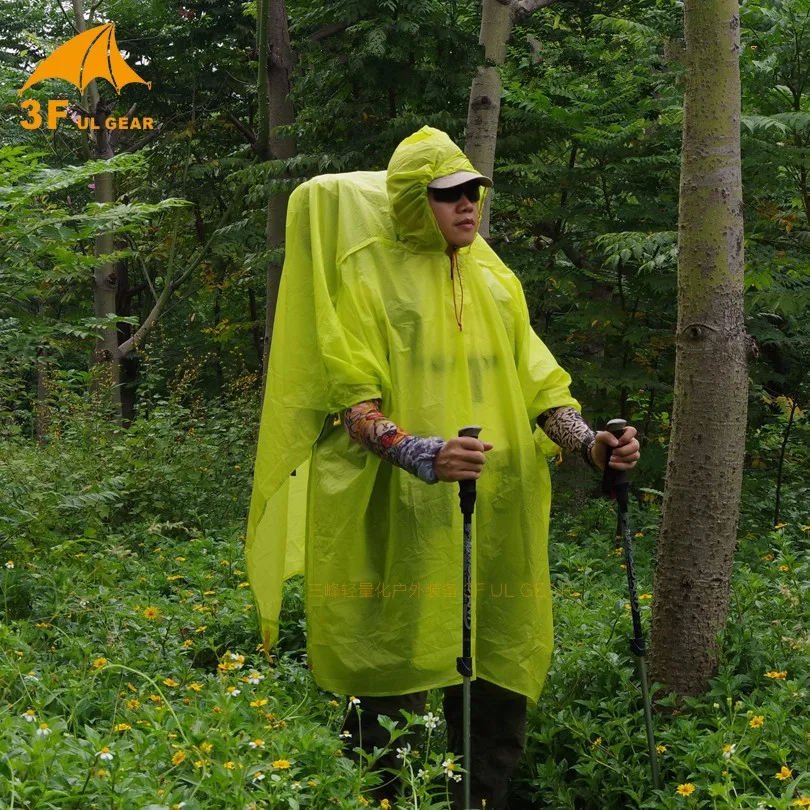 3F UL GEAR Single Person Ultralight Hiking Cycling Raincoat Outdoor Awning Camping Mini Tarp Sun