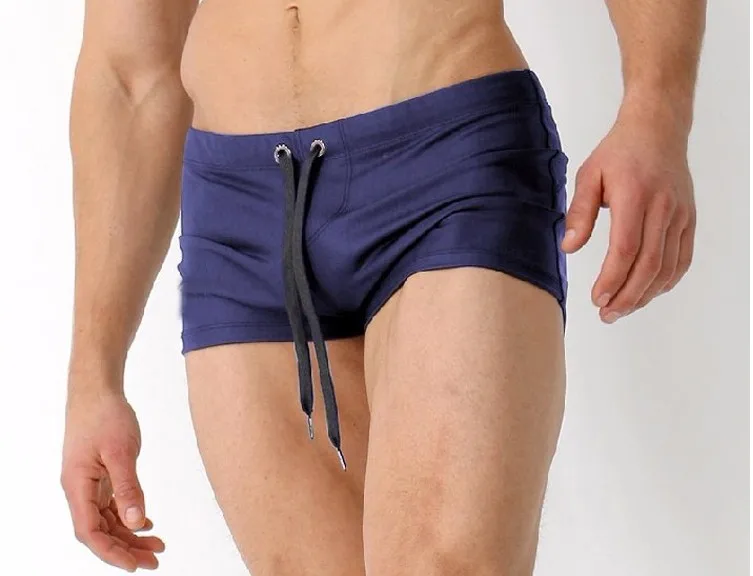 Brand new BOYTHOR Men\'s swimming trunks are custom-made Plain boxer shorts Sexy small waist Sexy small waist plus-size