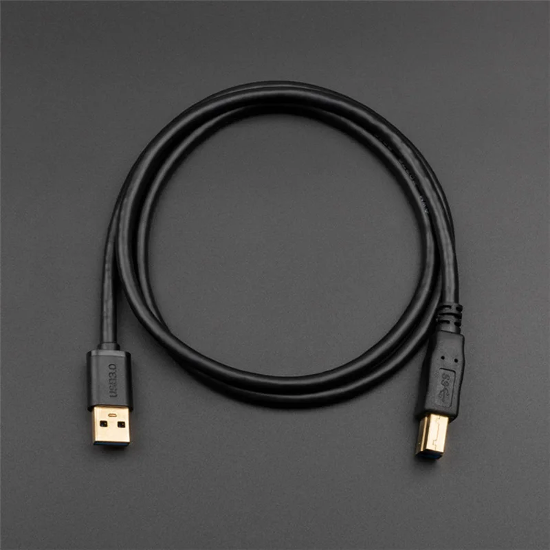 10PCS USB Printer Cable USB Type B Male to A Male USB 3.0 Cable AM to BM for Canon Epson HP ZJiang Label Printer DAC USB Printer