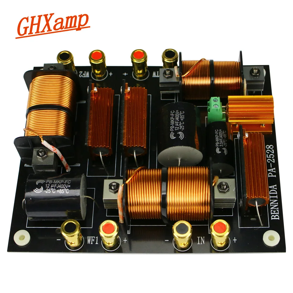 Ghxamp 1500W Acuti + Dual Bassi di Crossover 2200Hz PA2528 Speaker di Crossover Per 12 '15' 18 pollici speaker Fase professionale 1PC