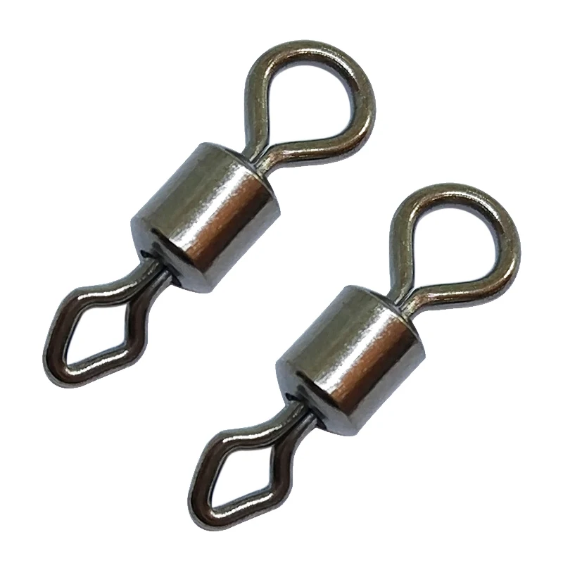 

200/500/1000PCS Stainless Steel Fishing Swivels Diamond Eyelet Bass Crappie Fly Fishing Hook Connector Carp Fishing Accessories