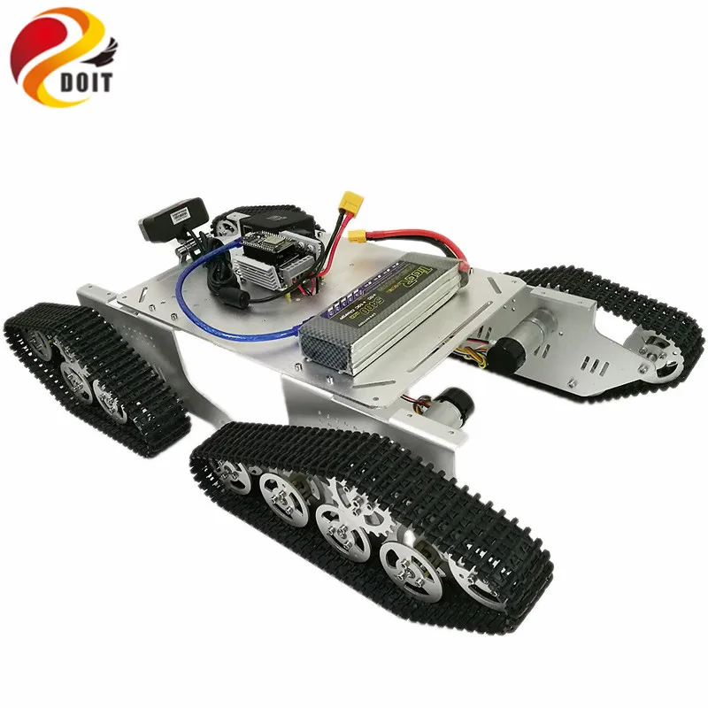 DOIT T900 4WD Video Monitor Tank Chassis with Openwrt Router+ HD Camera from ESP8266 Nodemcu Development Board+Driver Board Kit