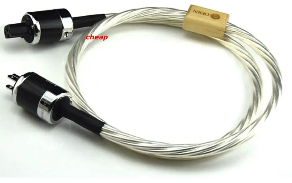 cheap--HIFI Odin Power Cable Hi-end Super Power Core with Carbon Fiber Power Plug  cord US&EU Version