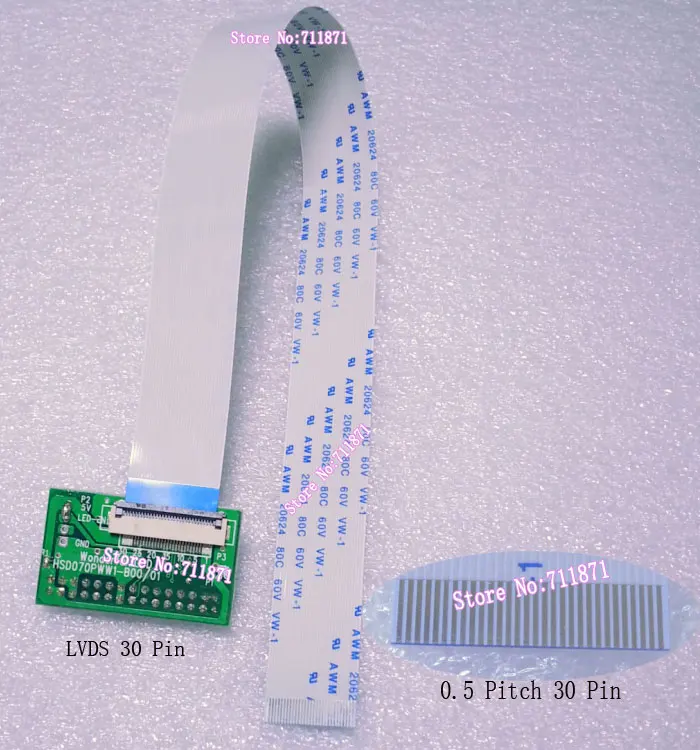 30P 30Pin HSD070PWW…
