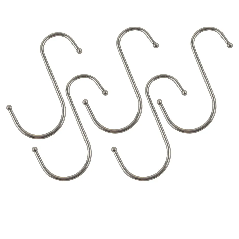 10pcs S Shaped Hooks Kitchen Hanger Storage Holders for Clothes Pot Pan Kitchen Hooks Holder 99mm Length Hangers