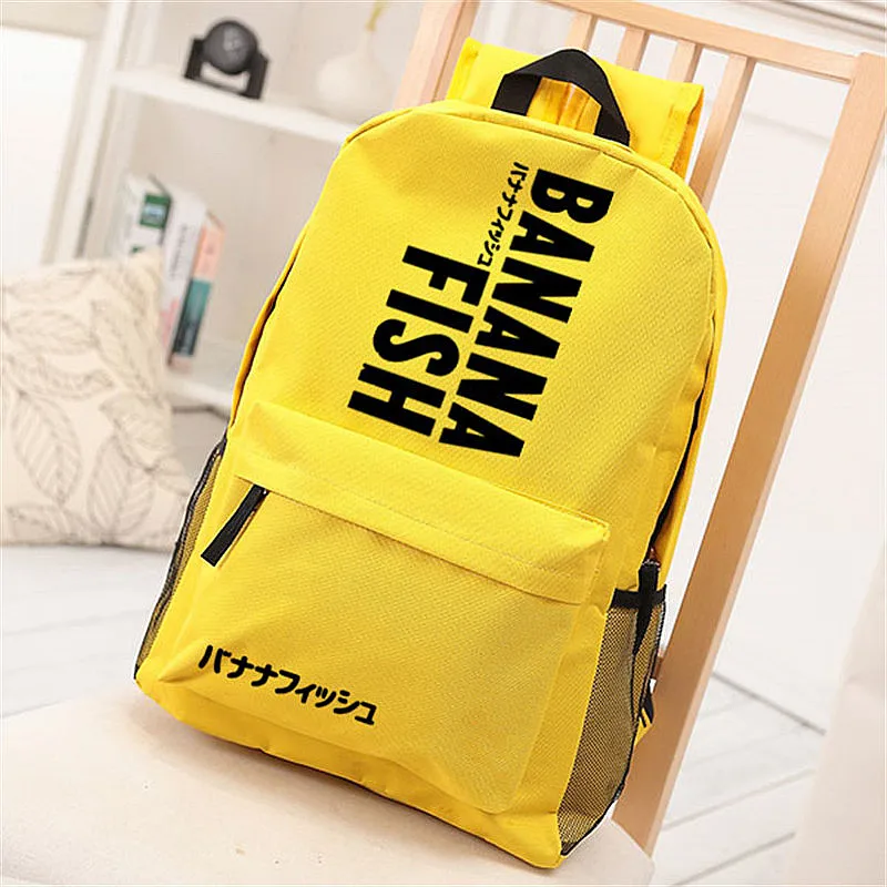 BANANA FISH Yollow Women Back Pack Ash Lynx Anime Bookbag borse da scuola Oxford per ragazze adolescenti zaino da viaggio carino Rugzak