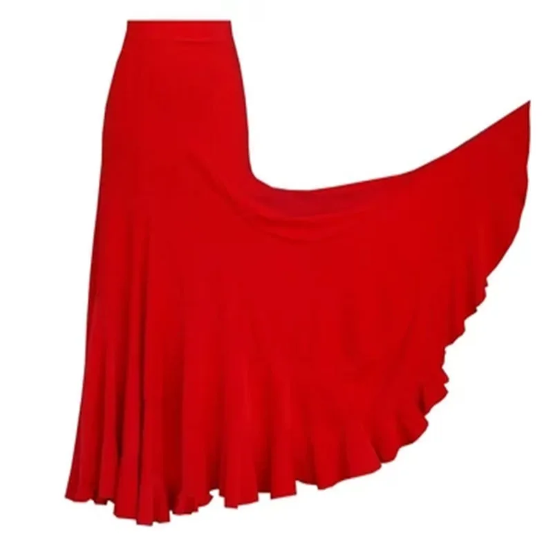 Black Red Adult/Women Flamenco skirt Long dress Skirts Flamenco dance costumes Spanish dance skirts standard ballroom