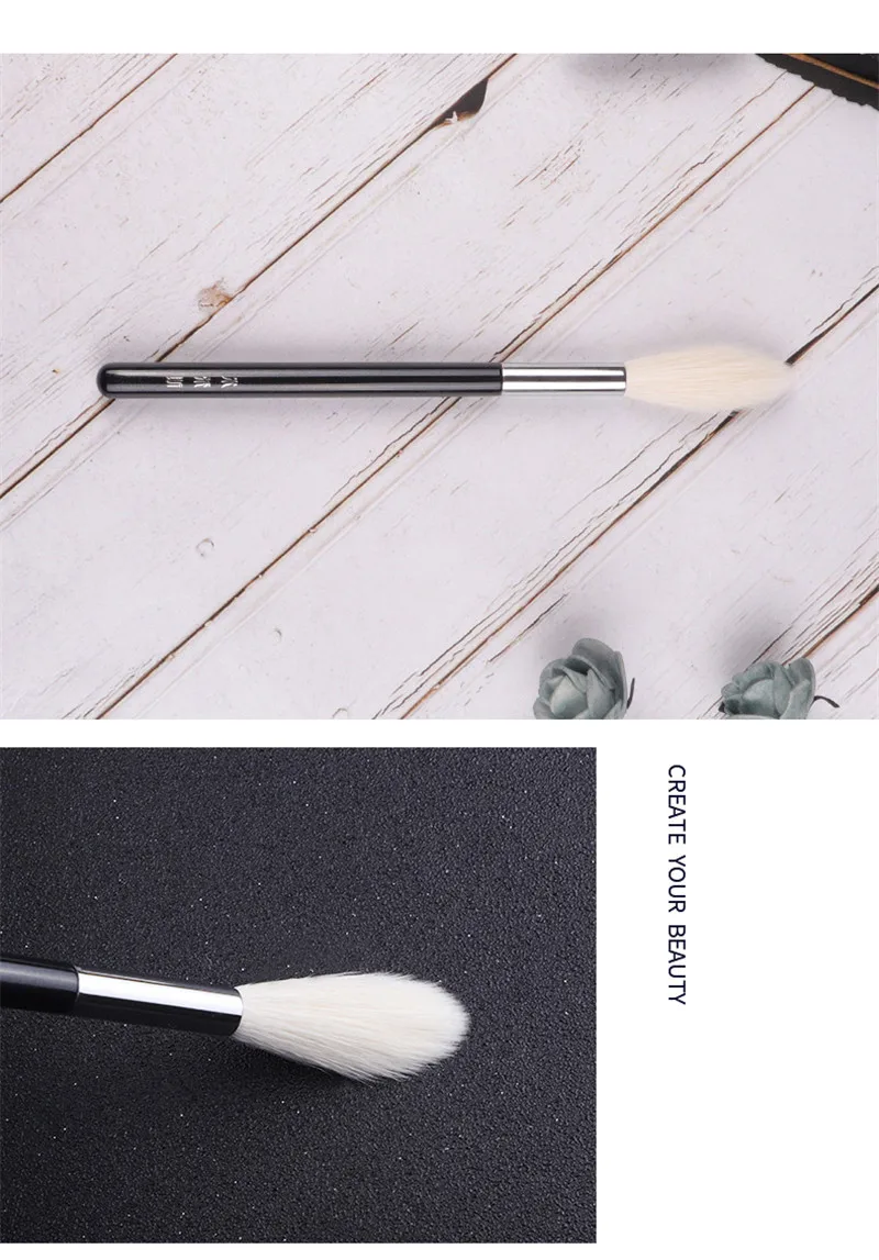 MyDestiny Professional Large Pro Blending Makeup Brush - Long Soft Bristles Highlighter Blusher Powder Beauty Cosmetics Tool