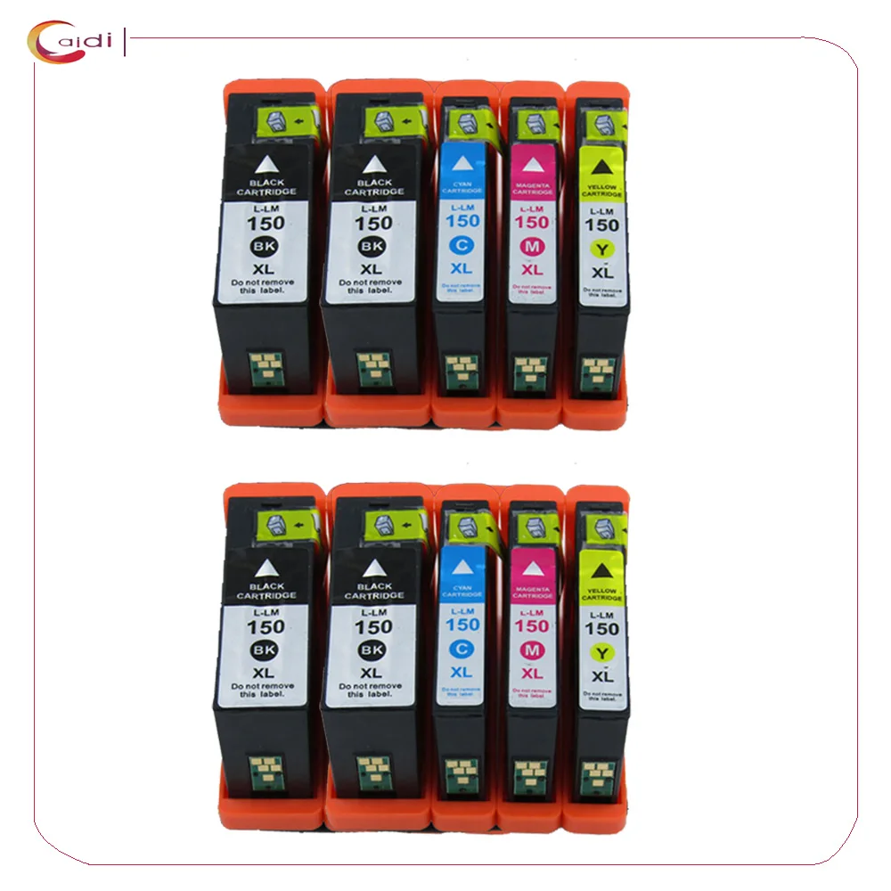 Compatible Lexmark 150XL for Lexmark Pro715, Pro915, S315, S415 & S515 Printers ink cartridge 10pack (4BK,2C,2M,2Y )