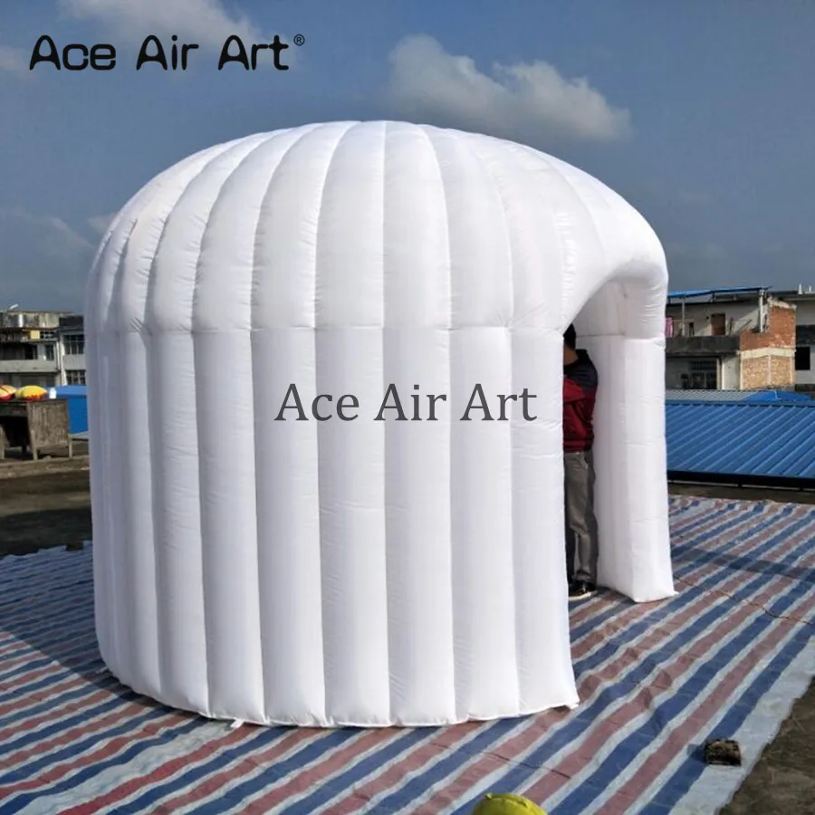 Newest Design Portable Delicate Inflatable Dome Tent Trade Show Igloo Booth with LED Light for Events